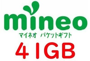 mineo　マイネオ　パケットギフト　41GB