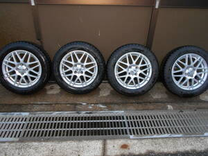 GOODYEAR グッドイヤー ICENAVI6 175/65R15 84Q PCD100×4 OS42 スズキ クロスビー　アルミホイール4本セット 19年19週 程度良品