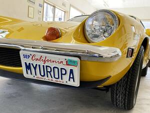 ★世界で１セットのみ★ (USED) LOTUS EUROPA CALIFORNIA LISENCE PLATE ロータス ヨーロッパ USナンバープレート