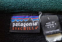 patagonia SYNCHILLA/パタゴニア/フリースベスト/スリーブレスジャンパー/前ジップ/ファスナー付ポケット/黒/ブラック/Lサイズ(11/22R)_画像3