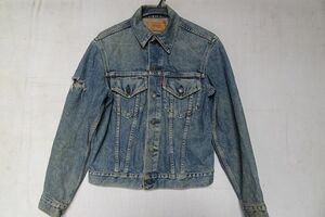 Levi's70505/リーバイス/ジージャン/Gジャン/デニムジャケット/アウター/色落ち加工/定番/インディゴブルー/青/サイズ36(11/28R)