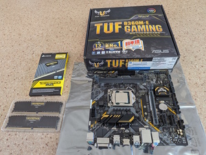 マザーボードCPUメモリ セット販売　ASUS TUF B360M-E GAMING / Core i5 9400 / Corsair DDR4 8GB 2666MHz