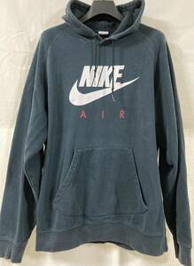 W-113 \500即決セール USA輸入本場アメリカンカジュアル古着 NIKE 紺のパーカー　L (US-FIT)