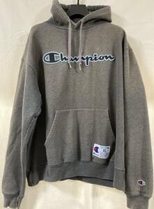 W-116 USED CHAMPION ダークグレーのパーカー　XL(US-FIT)