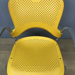 Herman Miller ハーマンミラー Caper Stacking Chair ケイパースタッキングチェア イエロー 2004年製 ①の画像6