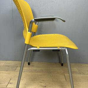 Herman Miller ハーマンミラー Caper Stacking Chair ケイパースタッキングチェア イエロー 2004年製 ①の画像5