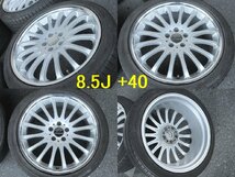 245/40R20インチ カールソン 1/16 1円～ 8.5J +40 9.5J +40 ワイルド野郎専用 4WD車不可 ヴェルファイア アルファード フーガ シーマ_画像3