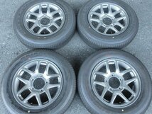 175/80R16インチ 5.5J +22 2023年モデル５本セット 極上中古 新車外し ジムニー純正 スズキ純正 ジムニー マツダ AZオフロード 最高！_画像2