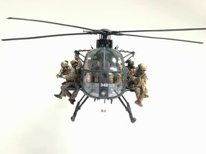 キティホーク　1/35 AH-6J MH-6J リトルバード　完成品　アメリカ特殊部隊フィギュア　レジン製　軍用機　軍用ヘリ