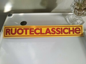 イタリア　“RUOTE CLASSICHE“　ステッカー　フィアット　マセラティランチア　フェラーリ　アルファロメオ