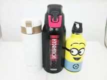 N7968【水筒】サーモス THERMOS HYDRATION★Cafemag H-7562★USJ ミニオン★直飲みマグボトル/ステンレスボトル★軽量★中古★_画像1