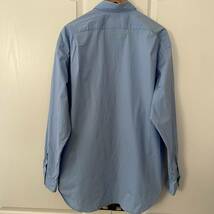 Ralph Lauren ラルフローレン 無地 長袖シャツ ブルー XL オーバーサイズ 大きいサイズ ストレッチ ポニー刺繍 ボタンダウン_画像9