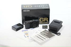 ★ショット数：591回 美品★　RICOH GR DIGITALⅢ 3 箱 充電器 ケース　説明書付 #231119