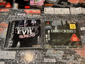 海外版 Resident Evil 3 Nemesis PSX 通常版/ BIOHAZARD3 LAST ESCAPE / DINO CRISIS 2 未開封 2点セット バイオハザード ディノクライシス