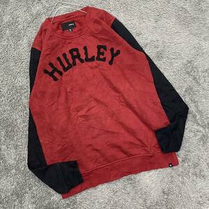 Hurley ハーレー スウェット トレーナー サイズM レッド 赤 メンズ トップス 最落なし （U9）