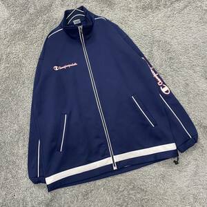 Champion チャンピオン トラックジャケット ジャージ サイズM ネイビー 紺色 メンズ トップス 最落なし （I10）