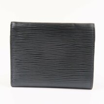 67613★1円スタート★LOUIS VUITTON ルイヴィトン 外極美品 ヴィクトリーヌ M69218 三つ折り財布 レザー ノワール_画像2