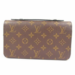 67674★1円スタート★LOUIS VUITTON ルイヴィトン 極美品 ジッピーXL ラウンドファスナー長財布 モノグラムマカサー 長財布 PVC ブラウン