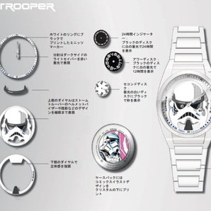 STAR WARS スターウォーズ × FOSSIL フォッシル STORM TROOPER ストームトルーパー モデル 自動巻き腕時計 デザインウォッチ LE1171SETの画像7