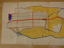 明治古地図　平鹿郡　増田村字新町　横手市増田まんが美術館周辺　約５４ｃｍ×１１６ｃｍ　古文書_画像4