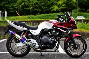 新品 ビームス CB400SB/SF 2017～ (2BL-NC42)用 R-EVO スリップオン ヒートチタンサイレンサー 政府認証 G184-53-P1J BEAMS マフラー