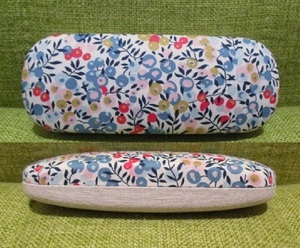 LIBERTY Liberty Will to car - porcelain ×linen glasses case hand made remake hard case 