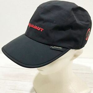 極美品☆MAMMUT/マムート☆GORE-TEX/キャップ☆帽子/ゴアテックス/アウトドア/登山/ブラック/M/58㎝