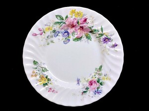 3QV selling up! tax less * Royal Doulton *ARCADIA(a LUKA tia)* salad plate * approximately 20.5cm* flower * present condition * article limit *1117-4