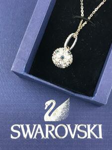 ★美品★ スワロフスキー SWAROVSKI ネックレス クリスタル ボール レディース アクセサリー シルバー