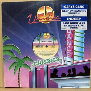 【12'】 GARY'S GANG / KEEP ON DANCIN' (Remake '91) ☆ INDEEP / LAST NIGHT A D.J. SAVED MY LIFE (Remix) 私を救ったD.J.