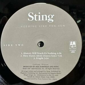 2枚組【LP】 STING / NOTHING LIKE THE SUN ※ ENGLISH MAN IN NEW YORKの画像8