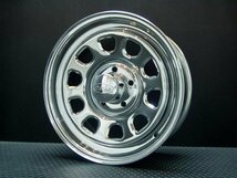 TSW DAYTONA クローム 16X7J+35 5穴114.3 ナスカー 215/65R16C　ハイエース100系や152系ハイラックスなどに！_画像4