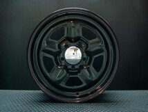 スター 16インチ ホイールセット 4本 TSW STAR ブラック 16X7J+35 5穴114.3（100系ハイエース 152系ハイラックスなどに）_画像3