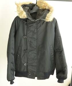 USA made Spiewak spiewak N-2B flight jacket black size 42 real fur 