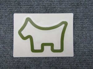 ♪新品[820] Scotty Cameron Cookie Cutter Scotty Dog Sticker/スコッティキャメロン スコッティドッグ ステッカー/オリーブ