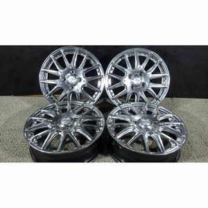 MANARAY SPORT VERTEC VR-5 社外アルミホイール 15×4.5J 4穴 100 +43 4本SET◎中古 ごく僅かな傷あり◎旭川手渡し可◎N-BOX等に