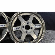 RAYS VOLK RACING 社外アルミホイール 15x7.0JJ 4穴 100 +43 62mm 4本SET◎中古 3本にガリ傷あり◎旭川手渡し可_画像3