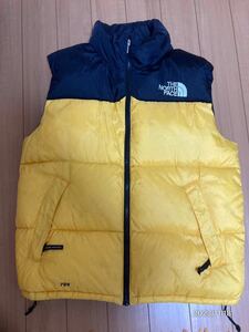 90s THE NORTH FACE ノースフェイス 700fill nuptse ヌプシベスト　イエロー