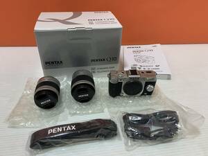 3/34☆PENTAX　Q10　SR　レンズ交換式　ミラーレス一眼　デジカメ　1：2.8－4.5 5-15ｍｍ/15-45ｍｍ【写真追加あり】☆Ｃ１