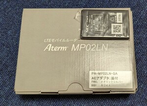 新品 NEC Aterm PA-MP02LN-SA 予備バッテリー付 LTE モバイルルータ ホワイト 