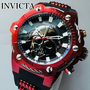 腕時計 INVICTA インビクタ 世界限定 1977本 スターウォーズ ダースベイダー レッド 新品 ケース付属 メンズ ブラック クロノグラフ 黒