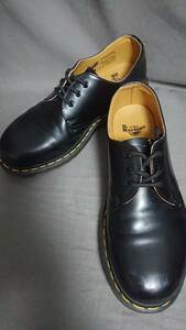 【返品OK】ドクターマーチン　UK6　US7　約24.5～25㎝　1461 3ホール　ブラック　【Dr.Martens 】