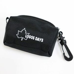 ●送料390円可能商品 ロゴス LOGOS DAYS アウトドア 新品 カラビナフック付き 小物入れ ポーチ BAG 黒 [SMSKLD150-OWT]一 六★QWER★