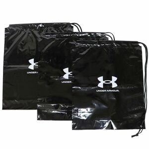 ●送料390円可能商品 UNDERARMOUR アンダーアーマー 新品 バッグ 3枚セット SET 黒 [IWILLUA-BAG2] 一 六 ACC★QWER