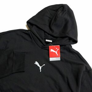 ★プーマ PUMA 新品 メンズ ロゴ カジュアル スウェット プルオーバー パーカー フーディー ジャケット 黒[677173-01-L] US 二 零★QWER★