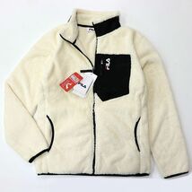 ★フィラ FILA 新品 メンズ 暖かい ボア フリース 保温 防寒 防風 ジャケット アウター ブルゾン Lサイズ[442344-OWT-L] 一 三 弐★QWER★_画像1