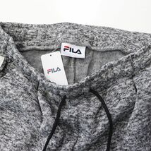 ★フィラ FILA 新品 メンズ 裏起毛 保温 防寒 厚手 ロゴ入り スウェット カジュアル ロング パンツ Lサイズ[FH6264-21-L]一 四 弐★QWER★_画像4