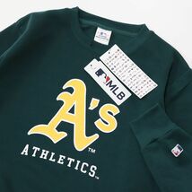 ★オークランド アスレチックス ATHLETICS MLB 新品 メンズ 裏起毛 スウェット トレーナー XLサイズ[C0261MA-55-LL] 一 三 参★QWER★_画像2