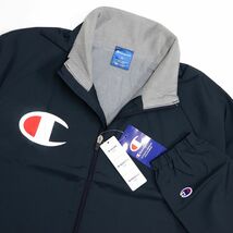 ★チャンピオン Champion 新品 価格15180円 ウインドブレーカー 裏起毛 撥水 保温 防風 上下セット 紺 XL[SETC3QSC25-370-XL] 五 参★QWER_画像3