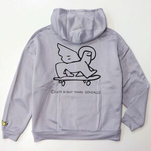 ★マークゴンザレス Mark Gonzales 新品 メンズ 裏起毛 スウェット プルオーバー パーカー ジャケット [PA434PPL1N-M]一 三 壱★QWER